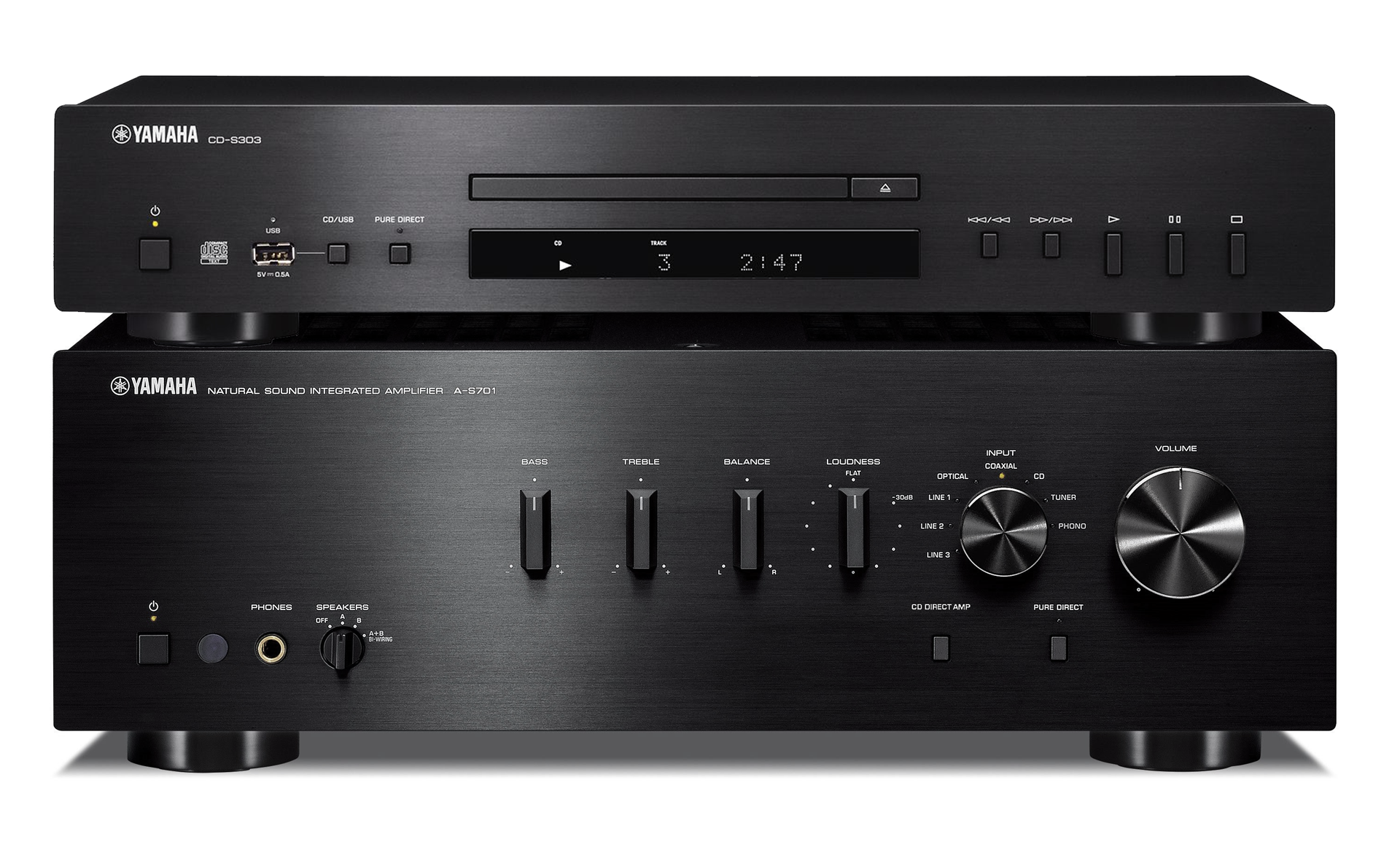 Yamaha AS701 + Yamaha CDS303 + Inakustik Kabel