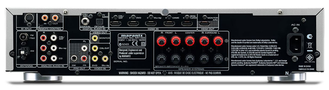 Marantz NR1403 - Slim-A/V-Receiver