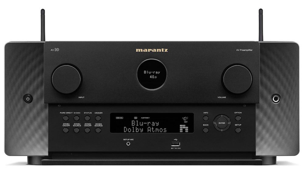 Marantz AV 10 mit allen relevanten 3D-Audioformaten