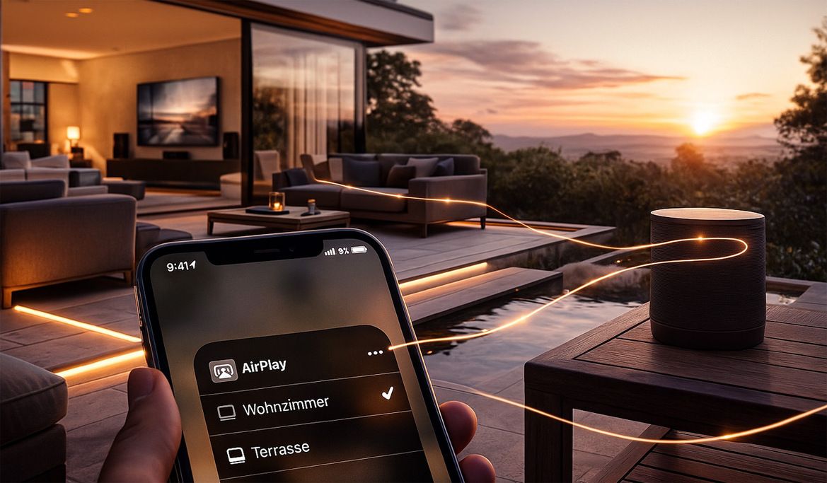 AirPlay Anwendung auch im Außenbereich