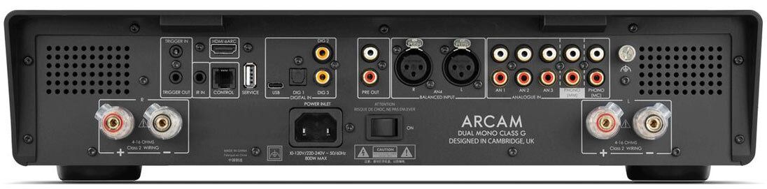 Rückseite des ARCAM RADIA A50