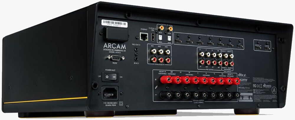 Rückseite mit Anschlussfeld des Arcam Dadia AVA15