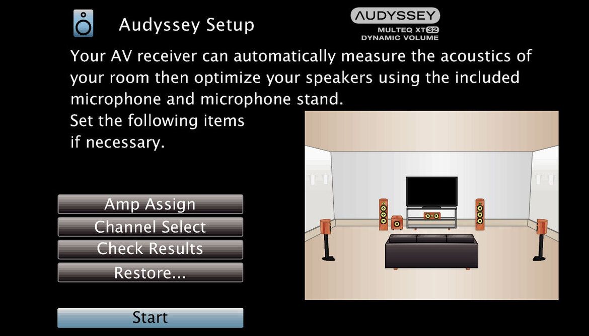Die Einmessprozedur bei Audyssey erfolgt weitestgehend automatisch.