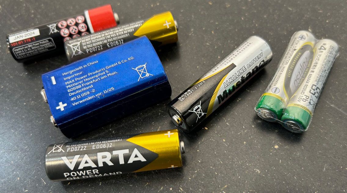 Diverse Batterien