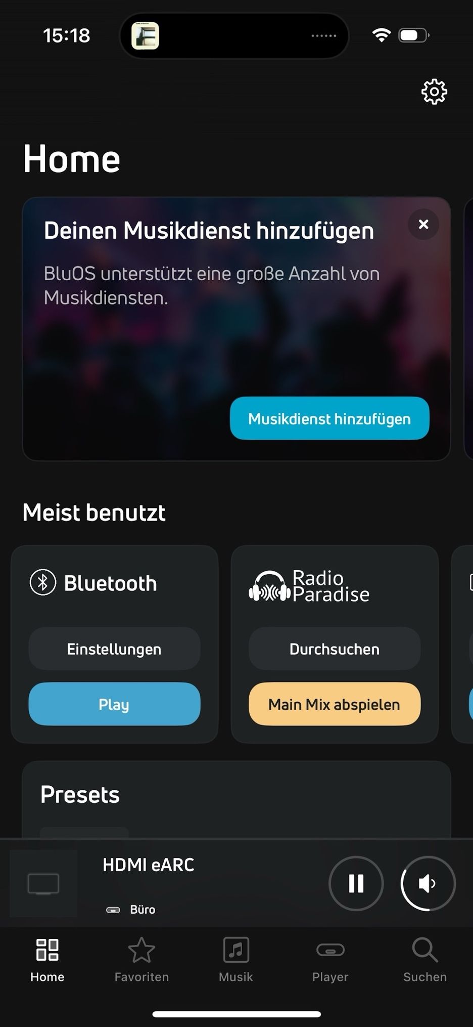 App des Bluesound POWERNODE N331