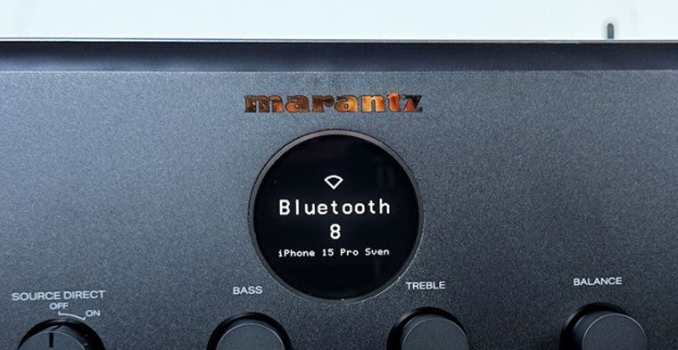 Bluetooth-Anzeige im Marantz-Display