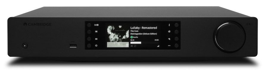 Frontansicht des Netzwerkplayers Cambridge Audio CXN V2 Black Edition