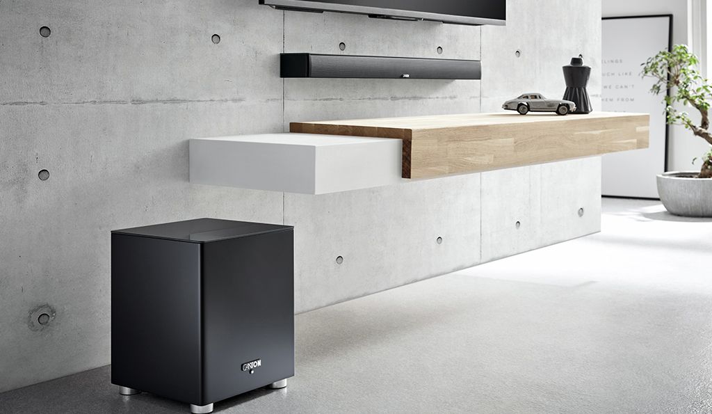 Die Soundbar 9 kann mit einem Subwoofer erweitert werden.