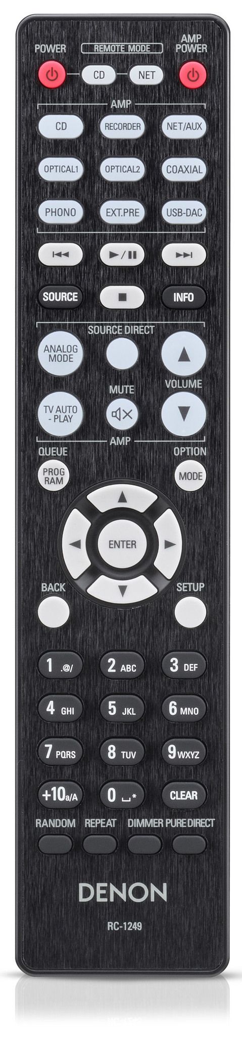 Fernbedienung des DENON DCD-1700NE