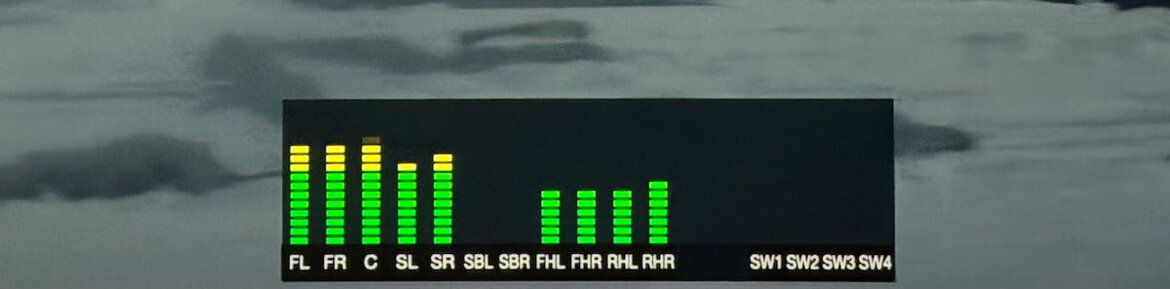 Screenshot des Klangpegel-Monitors