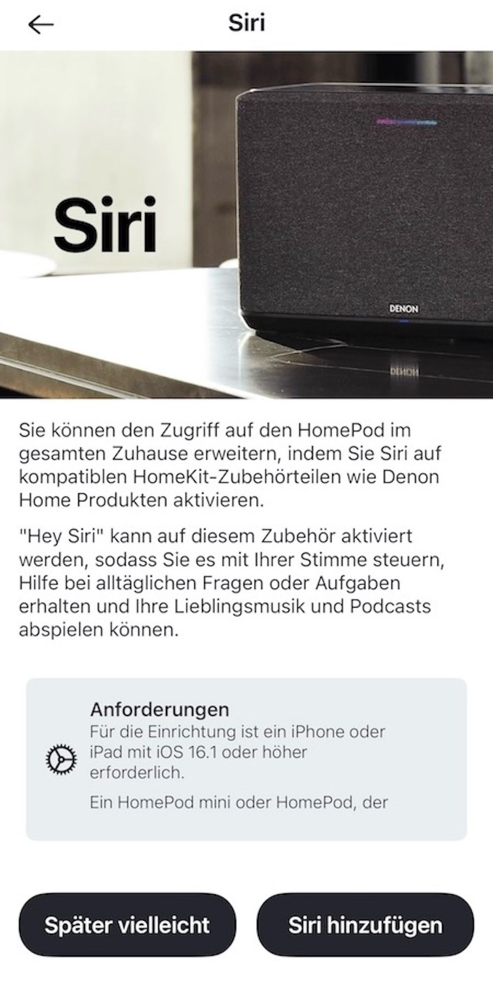 Denon Home 400 App