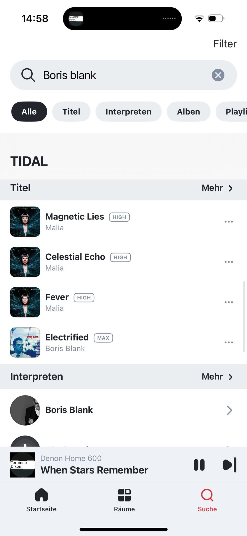 Screenshot Denon Home 600
