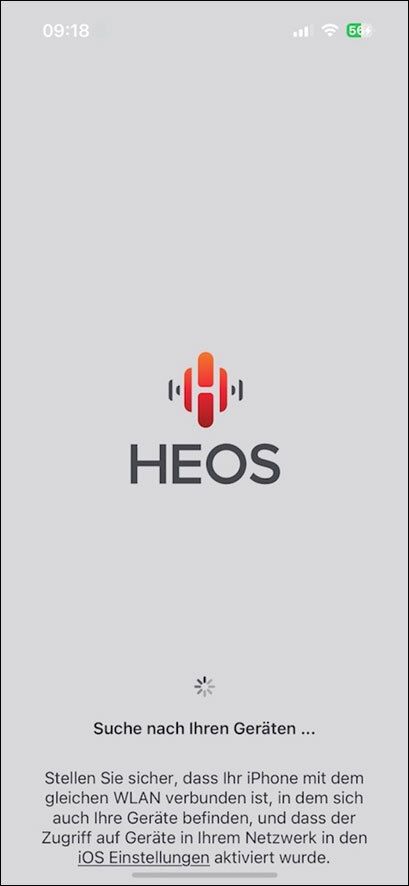 Screenshot Heos-App