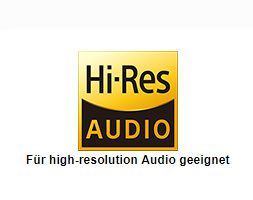 Hi-Res Audio geeignet