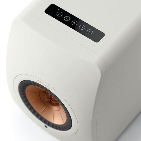 Front und Oberseite mit Bedienelementen (LS50 Wireless II)