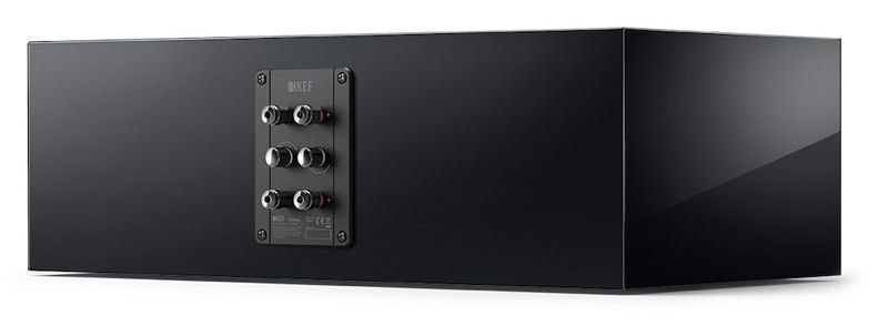 KEF R2 schwarz Center / LCR Rückseite