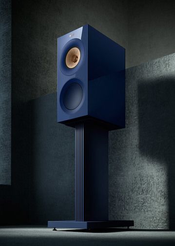 KEF R3 Meta Sonderedition indigo (auf Standfuß)