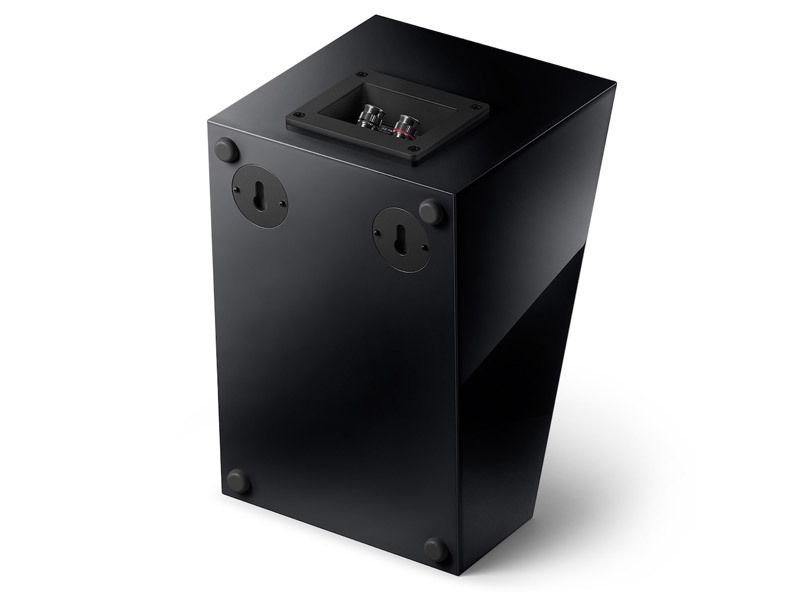 KEF R8 schwarz Rückansicht
