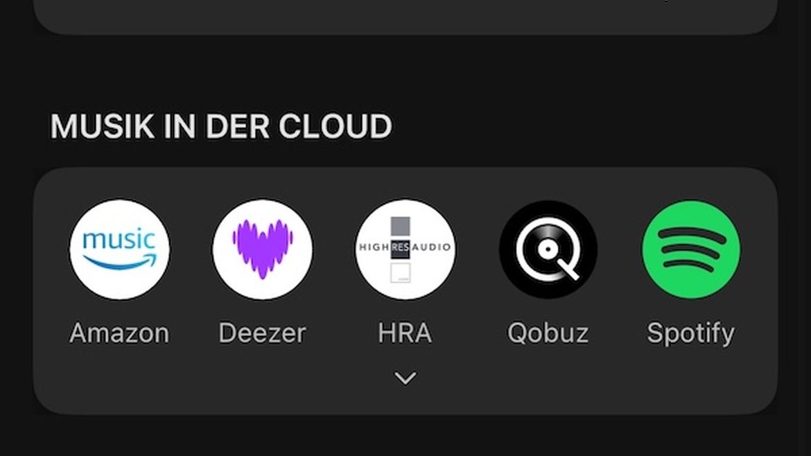 KEF Connect App Home-Screen
