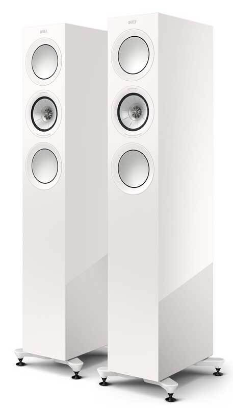 KEF R5 Meta in weiß hochglanz