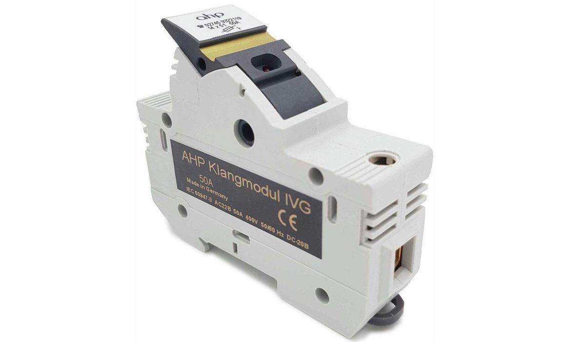 Ersetzt den Standard-Sicherungsautomaten im Hausanschluss-Schrank: AHP Klangmodul IV G