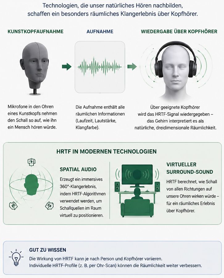 Grafik zu Kunstkopfaufnahmen