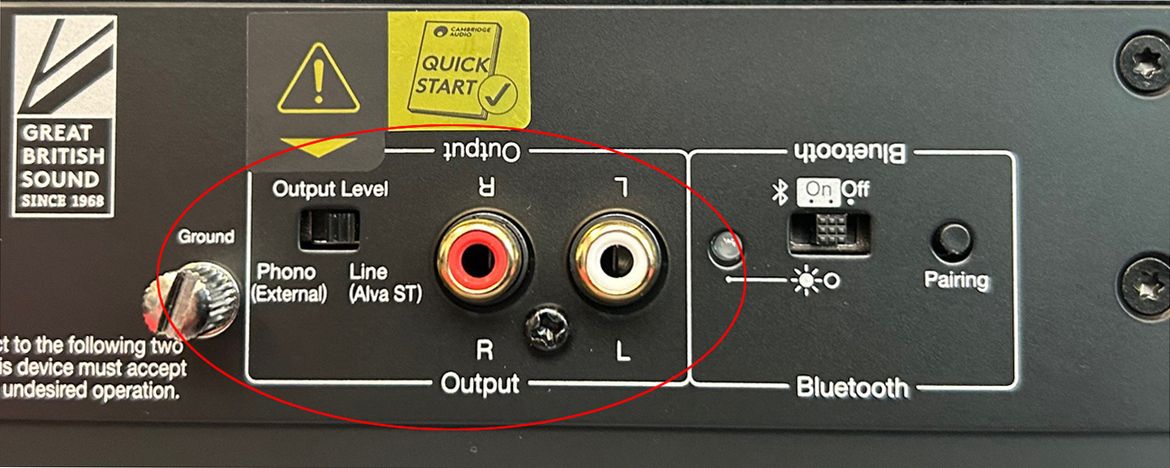 Schaltbarer Phonoausgang am Plattenspieler