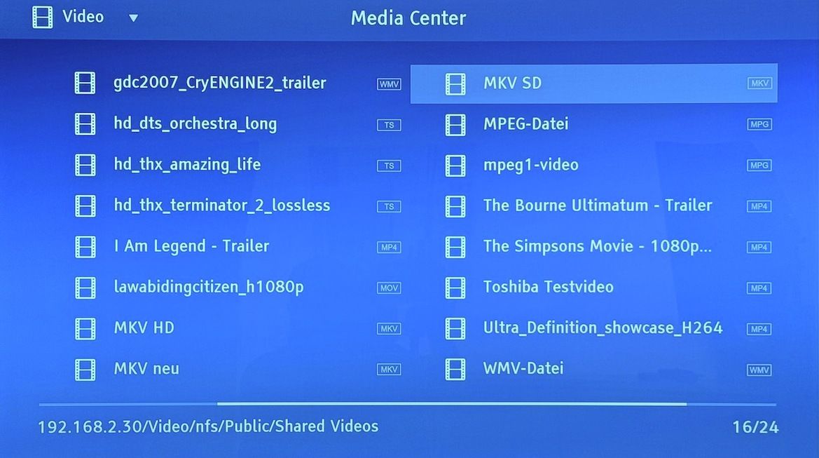 Screenshot Magnetar UDP900 Media-Center