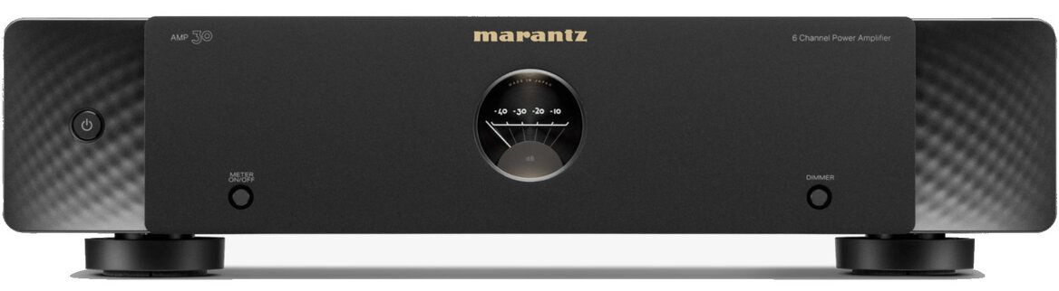Frontansicht der 6-Kanal-Endstufe Marantz AMP30