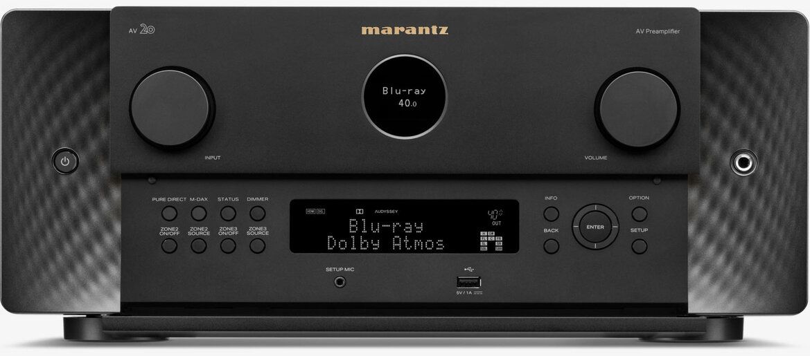 Frontansicht der AV-Vorstufe Marantz AV20