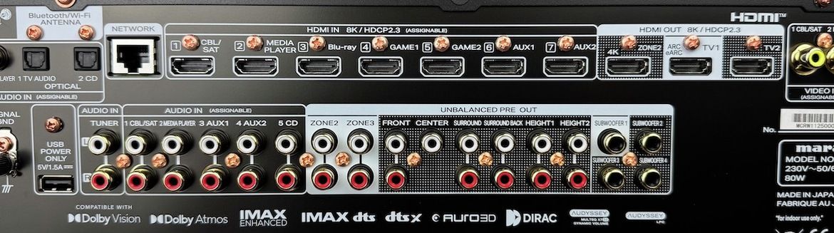 HDMI-Schnittstellen des Marantz AV 30