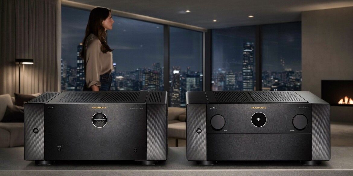 Die AV-Vor-/Endstufen-Kombi Marantz AV20 (rechts) und Marantz AMP20 (links)