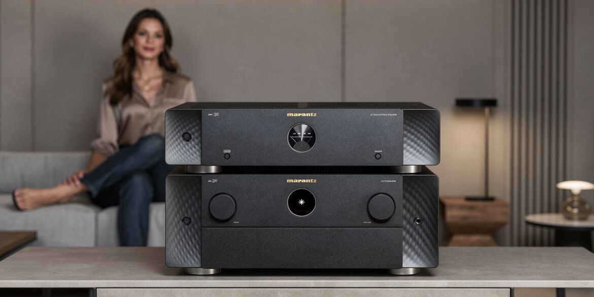 Die AV-Vor-/Endstufen-Kombi Marantz AV30 (unten) und Marantz AMP30 (oben)