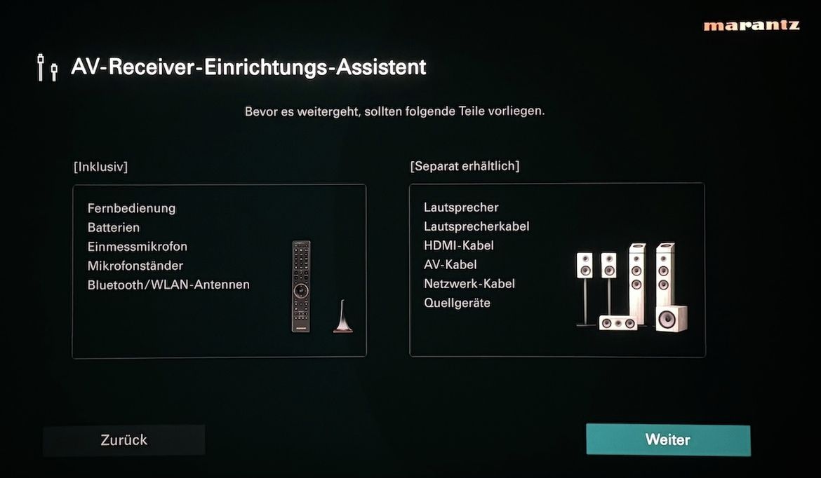 Screenshot Installationsassistent
