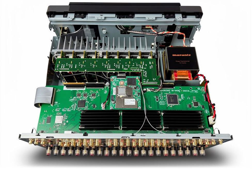 Blick ins Innenleben von der Rückseite aus