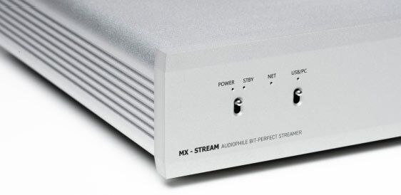 Detailansicht des Musical Fidelity MX-STREAM in silber
