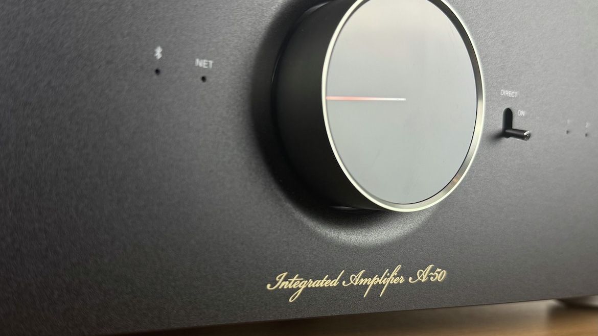 Der Lautstärkedrehregler ist elegant in die Geräte-Front eingelassen