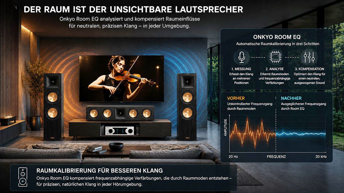 Schema von ONKYO Room EQ auf einen Blick