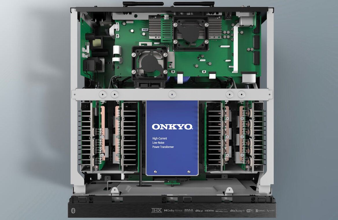 Blick ins Innenleben des Onkyo TX-RZ70