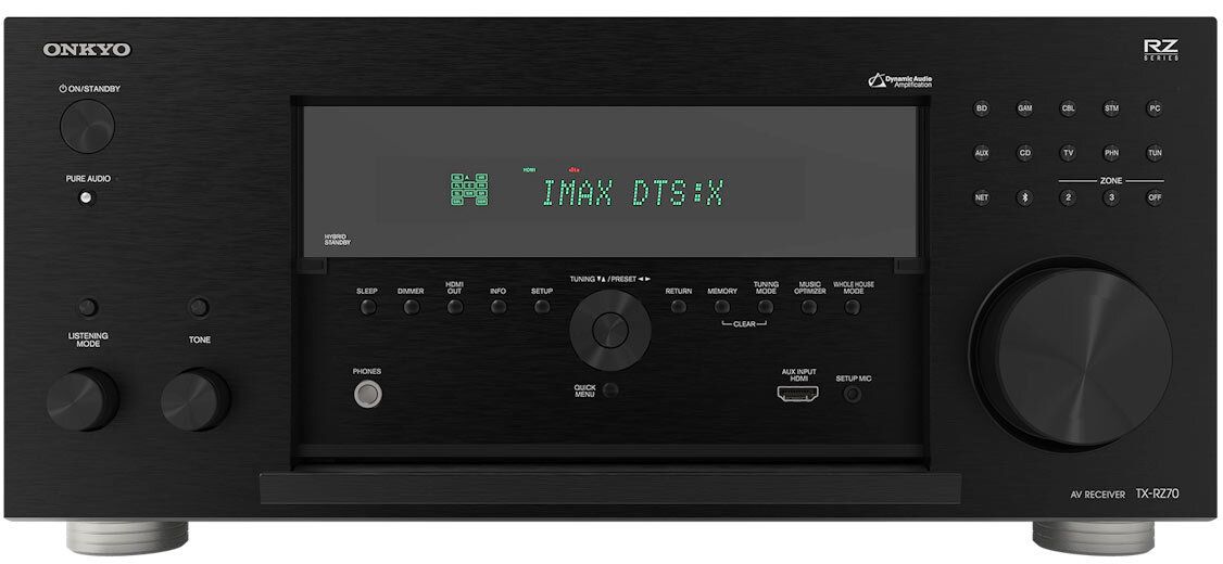 Frontansicht des Onkyo TX-RZ70
