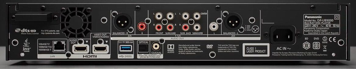 Rückseite des DP-UB9004
