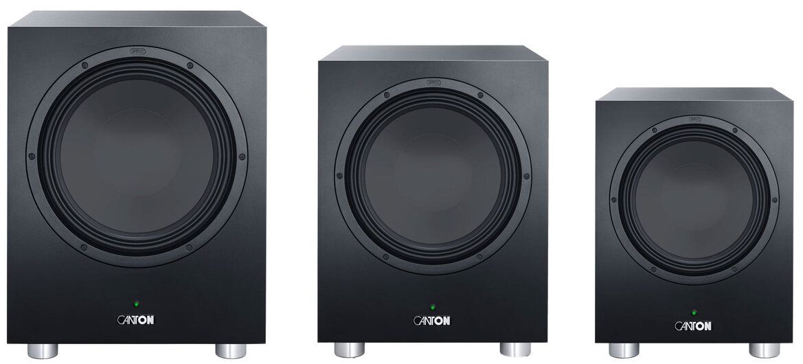Die 3 Modelle der Canton Power Sub S2 Serie