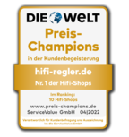 HIFI-REGLER ist Branchensieger GOLD 2022 in Studie PREIS-CHAMPIONS