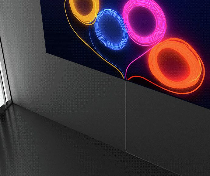 Nur ein dünnes Kabel geht zum Mediareceiver