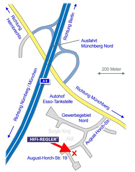 HIFI-REGLER Anfahrtplan