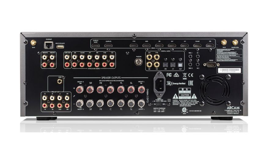 Arcam AVR11 - Rückansicht