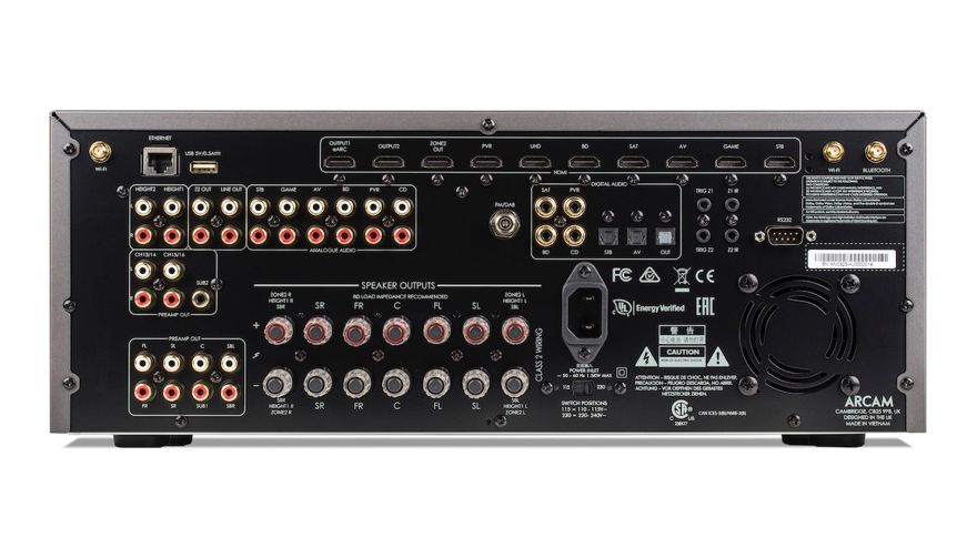 Arcam AVR 21 - Rückansicht