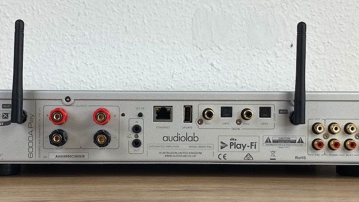 Audiolab 6000A Play- Rückansicht