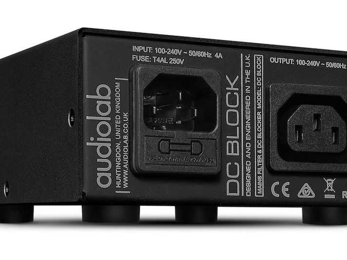 Audiolab DC Block (schwarz)  - Rückansicht