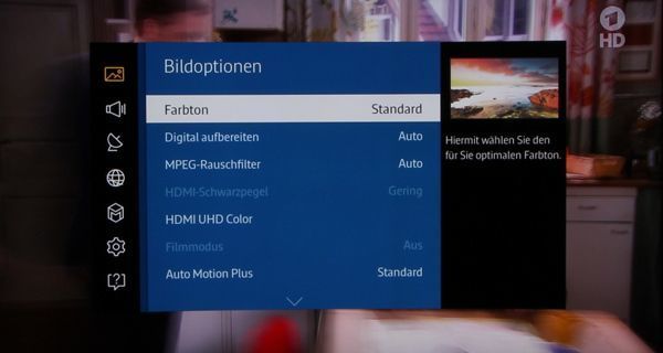 Bildverbesserung via Audio Motion Plus